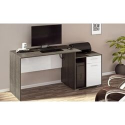 Masa de birou Ideal Mobila C391 (Wenge/White) Thumb