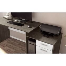 Masa de birou Ideal Mobila C391 (Wenge/White) Thumb