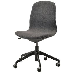 Комплект офисной мебели Ikea Alex/Langfjall/Kallax (Серо-бирюзовый/Черный) Thumb