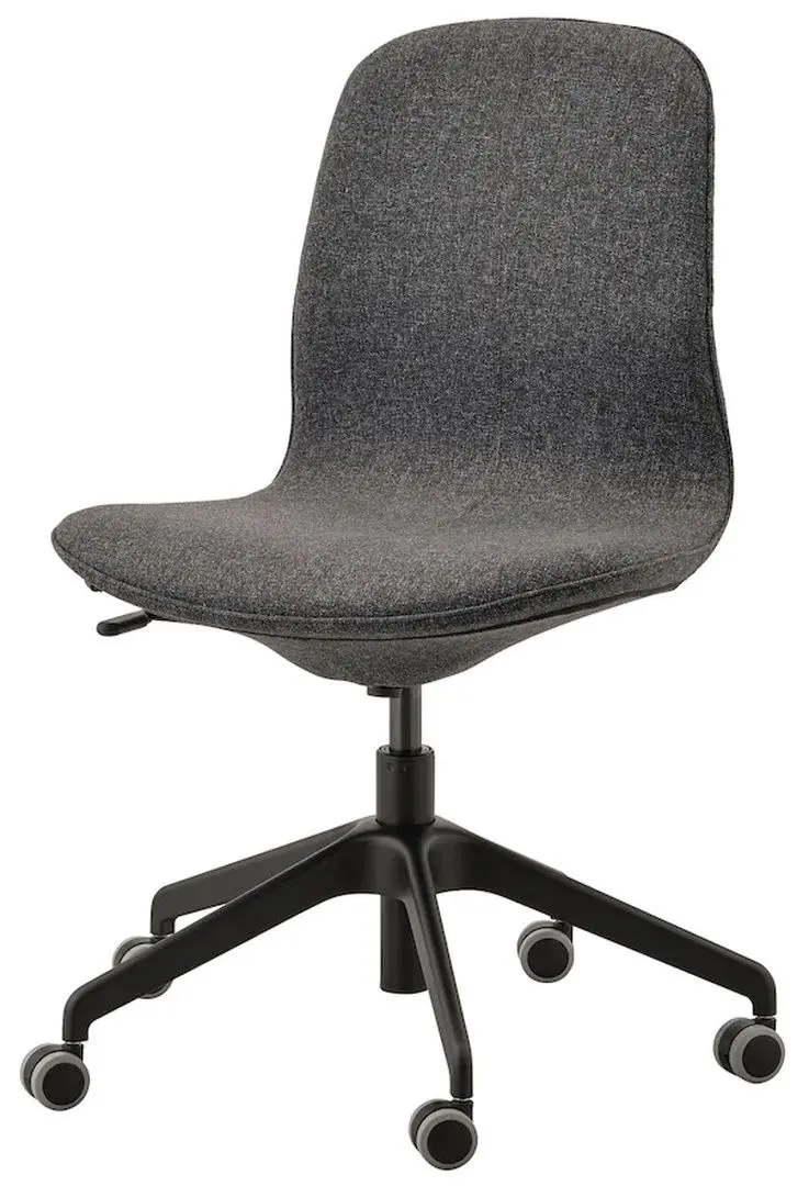 Комплект офисной мебели Ikea Alex/Langfjall/Kallax (Серо-бирюзовый/Черный) - 10