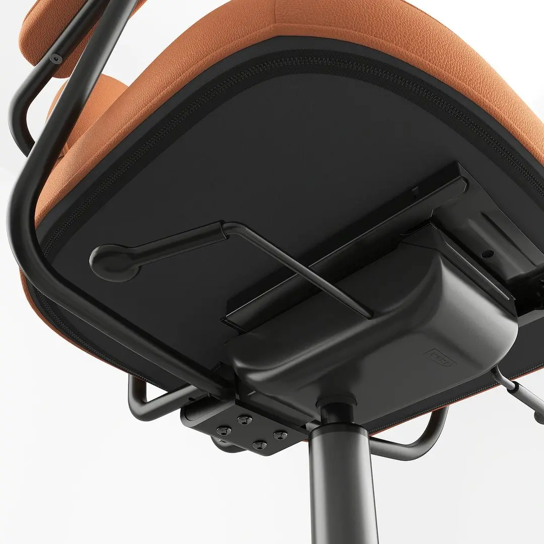 Комплект офисной мебели Ikea Hemnes/Alefjall (Белая Морилка/Коричнево-золотистый) - 12