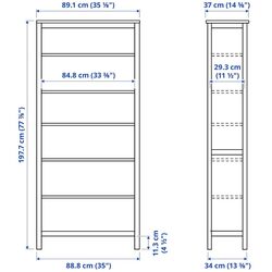 Комплект офисной мебели Ikea Hemnes/Alefjall (Белая Морилка/Коричнево-золотистый) Thumb