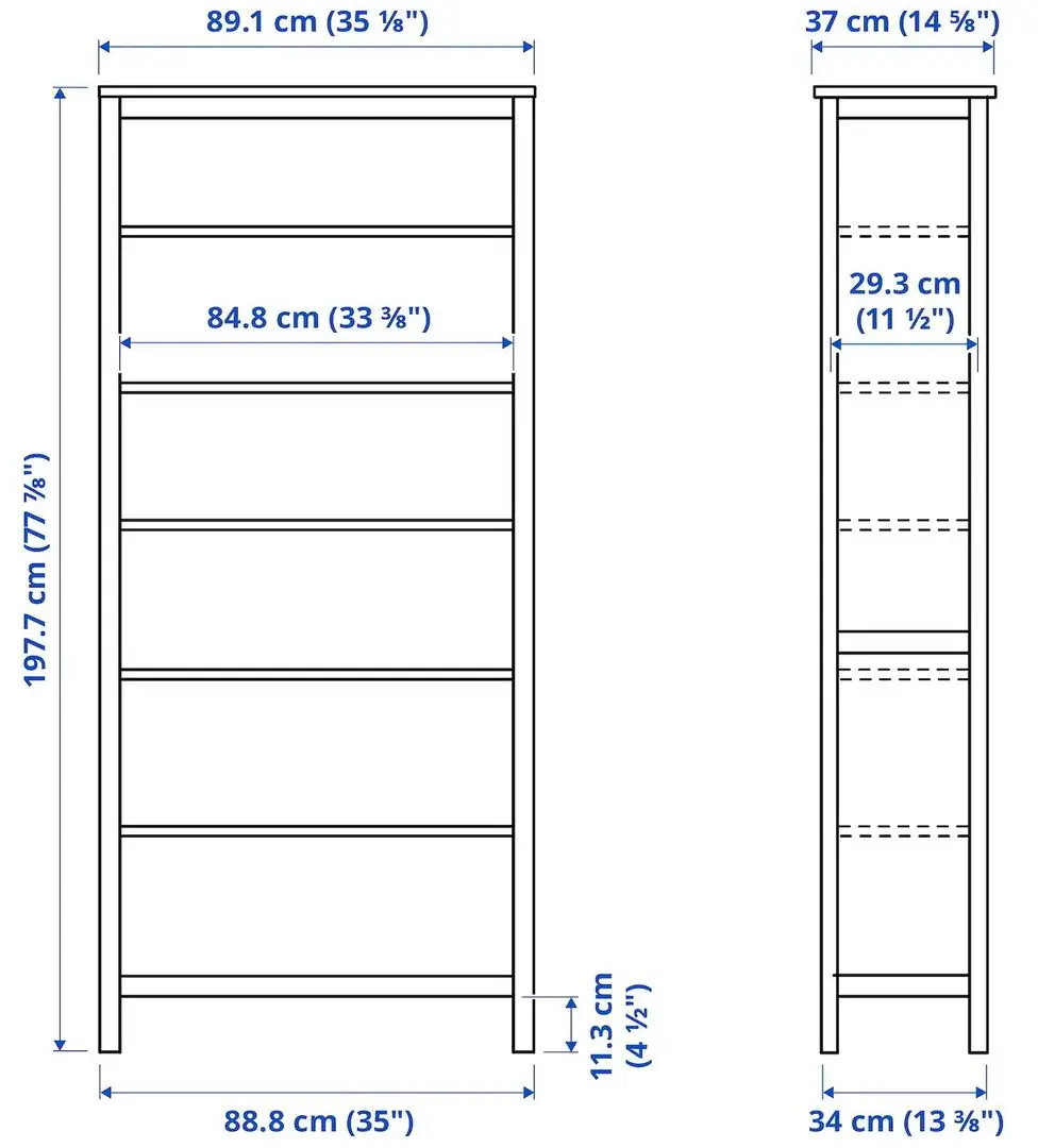 Комплект офисной мебели Ikea Hemnes/Alefjall (Белая Морилка/Коричнево-золотистый) - 9
