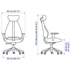 Комплект офисной мебели Ikea Idasen/Gruppspel 120x70 (Коричневый/Бежевый) Thumb