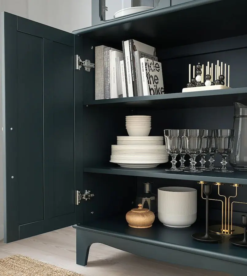 Комплект офисной мебели Ikea Lommarp/Bjorkberget (Сине-зеленый) - 10