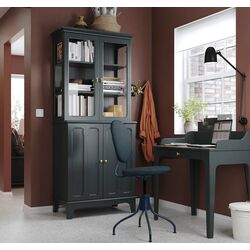 Комплект офисной мебели Ikea Lommarp/Bjorkberget (Сине-зеленый) Thumb