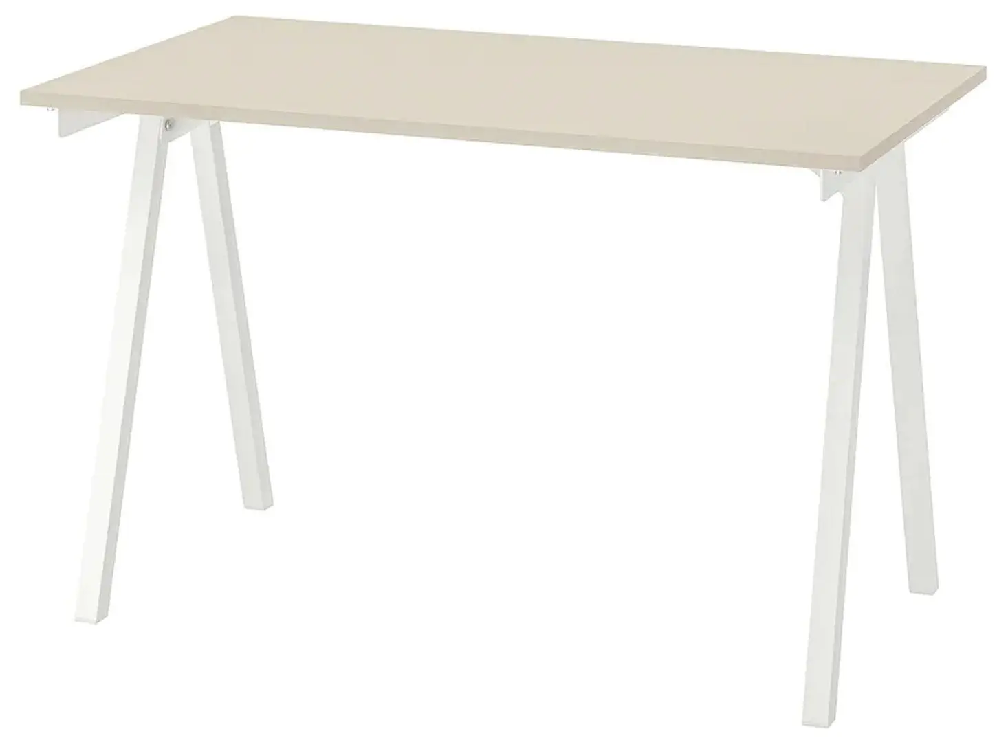 Set de mobila pentru oficiu Ikea Trotten/Flintan (Bej/Alb)