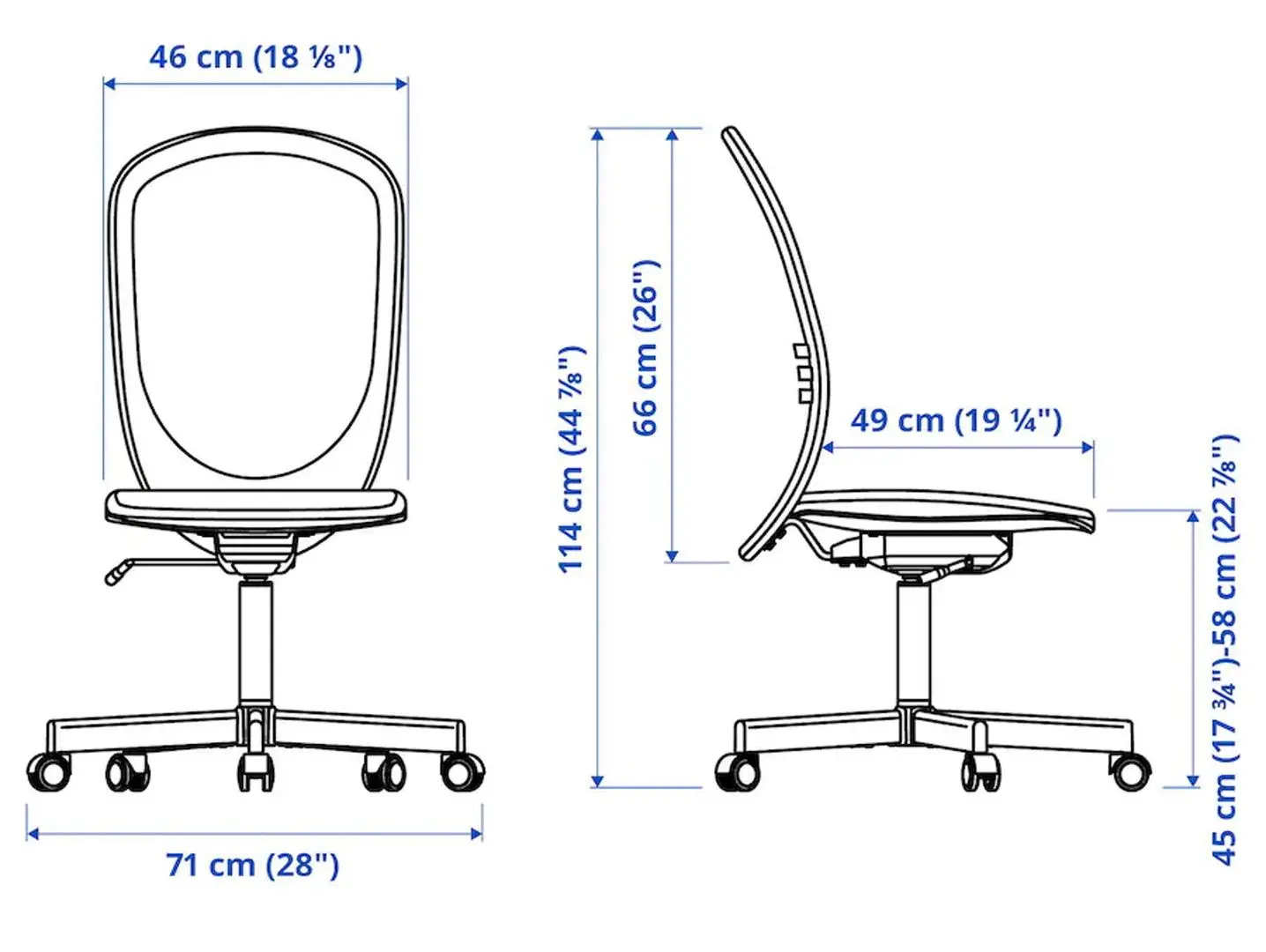 Set de mobila pentru oficiu Ikea Trotten/Flintan (Bej/Alb)