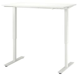 Set de mobila pentru oficiu Ikea Trotten/Langfjall/Lappviken (Alb/Gri) Thumb