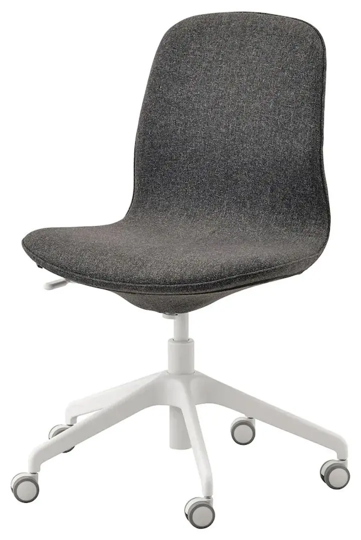 Set de mobila pentru oficiu Ikea Trotten/Langfjall/Lappviken (Alb/Gri)