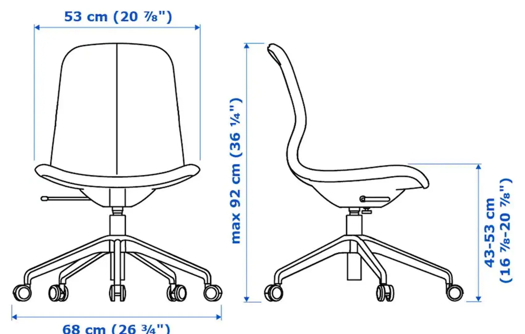 Set de mobila pentru oficiu Ikea Trotten/Langfjall/Lappviken (Alb/Gri)