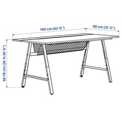 Set de mobila pentru oficiu Ikea Utespelare/Helmer (Negru) Thumb