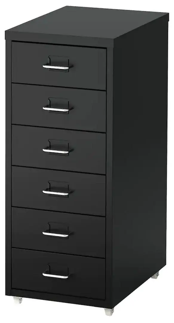 Set de mobila pentru oficiu Ikea Utespelare/Helmer (Negru)