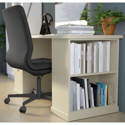 Комплект офисной мебели Ikea Vebjorn/Mullfjallet/Billy/Oxberg (Бежевый/Серый/Белый) Thumb