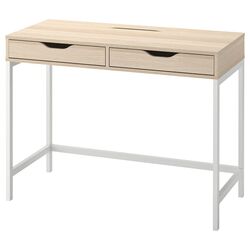 Письменный стол Ikea Alex 100x48 (Белая Морилка/Под Дуб)