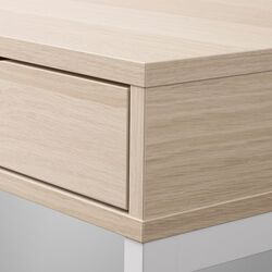 Masa de birou Ikea Alex 100x48 (Vopsit Alb/Aspect Stejar) Thumb