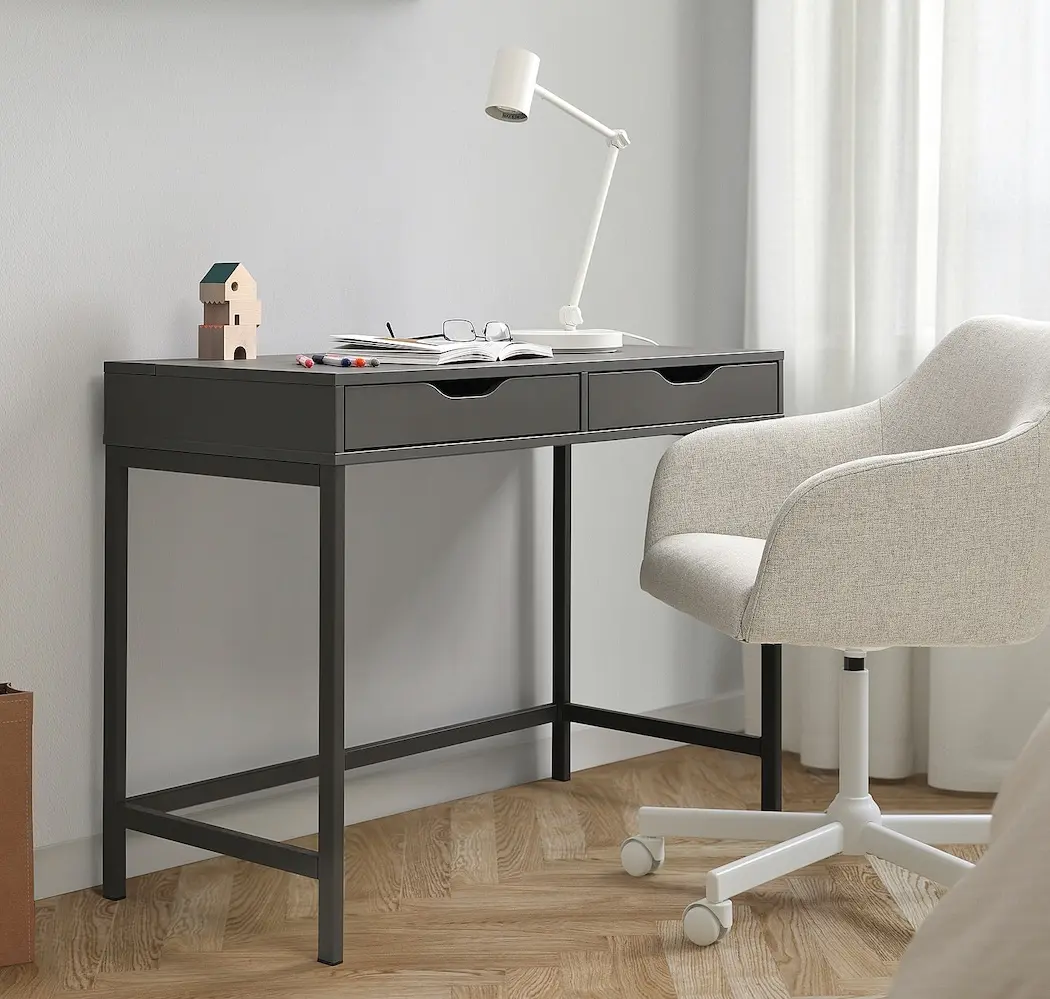 Письменный стол Ikea Alex 100x48 (Темно-серый)