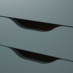 Masa de birou Ikea Alex 132x58 (Gri-turcoaz) Thumb