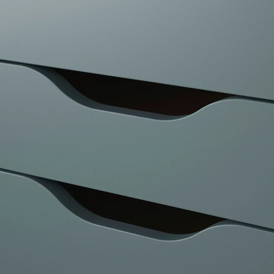 Masa de birou Ikea Alex 132x58 (Gri-turcoaz)