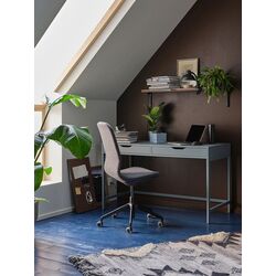 Masa de birou Ikea Alex 132x58 (Gri-turcoaz) Thumb