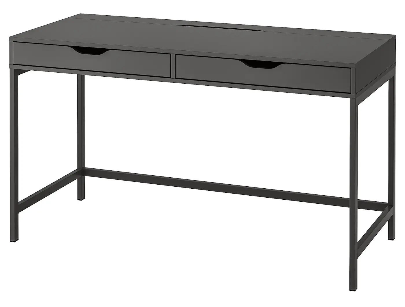 Masa de birou Ikea Alex 132x58 (Gri inchis)