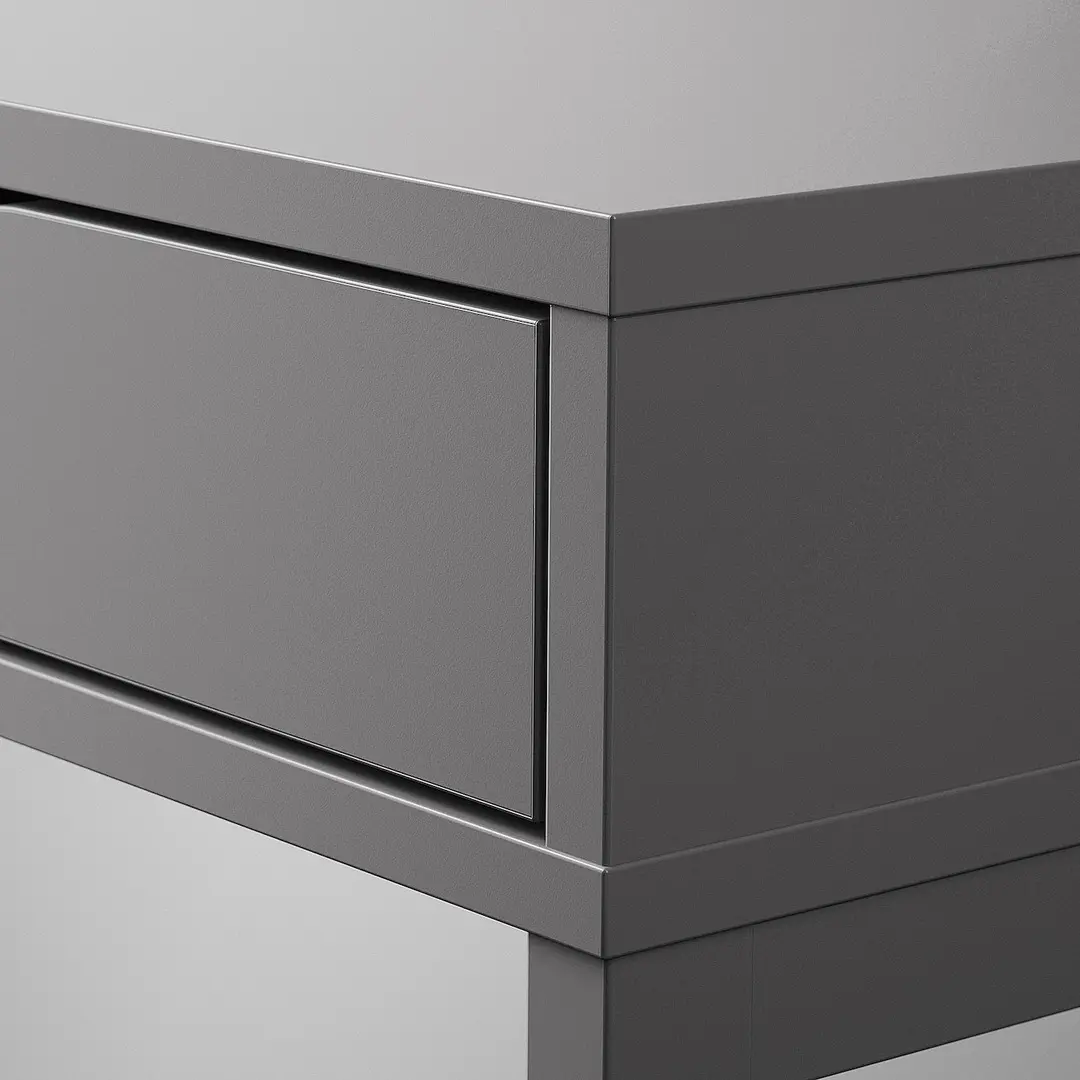 Masa de birou Ikea Alex 132x58 (Gri inchis)