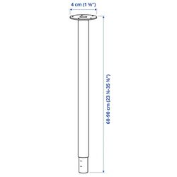 Masa de birou Ikea Anfallare/Olov 140x65 (Bambus/Negru) Thumb