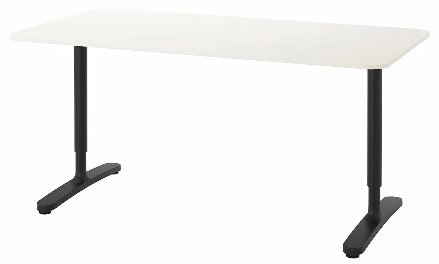 Masa de birou Ikea Bekant 160x80 (Alb/Negru) - 2