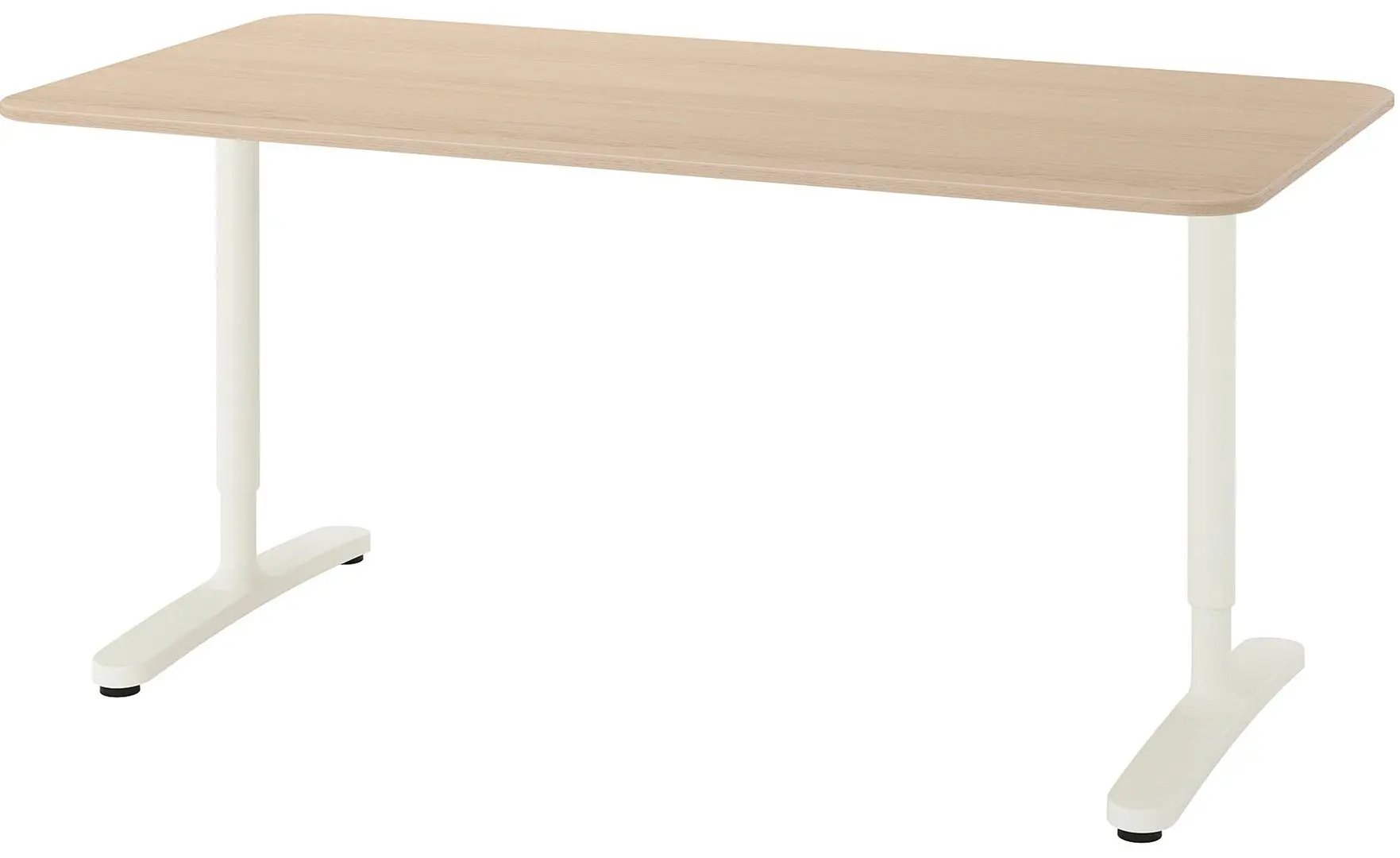 Masa de birou Ikea Bekant furnir stejar alb 160x80 (Alb)