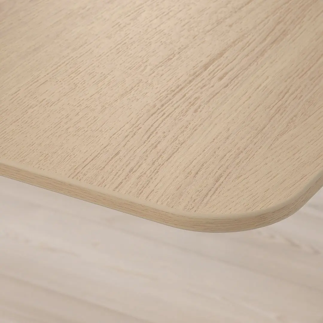 Masa de birou Ikea Bekant electro/furnir stejar 120x80 (Alb) - 2