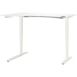 Masa de birou Ikea Bekant electro/colt stanga 160x110 (Alb) Thumb
