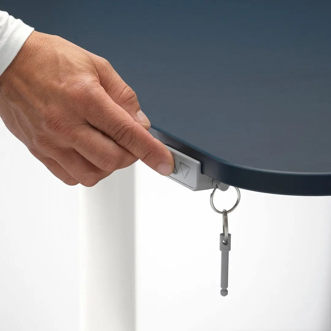 Письменный стол Ikea Bekant электро/линолеум 160x80 (Синий/Белый)