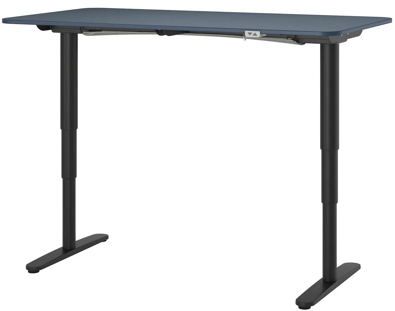 Письменный стол Ikea Bekant электро/линолеум 160x80 (Синий/Черный)