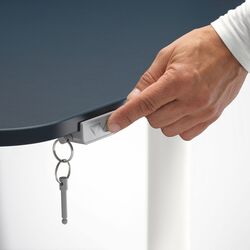 Письменный стол Ikea Bekant электро/правый угол/линолеум 160x110 (Синий/Белый) Thumb