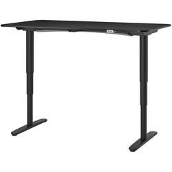 Masa de birou Ikea Bekant electro/furnir frasin 160x80 (Negru) Thumb