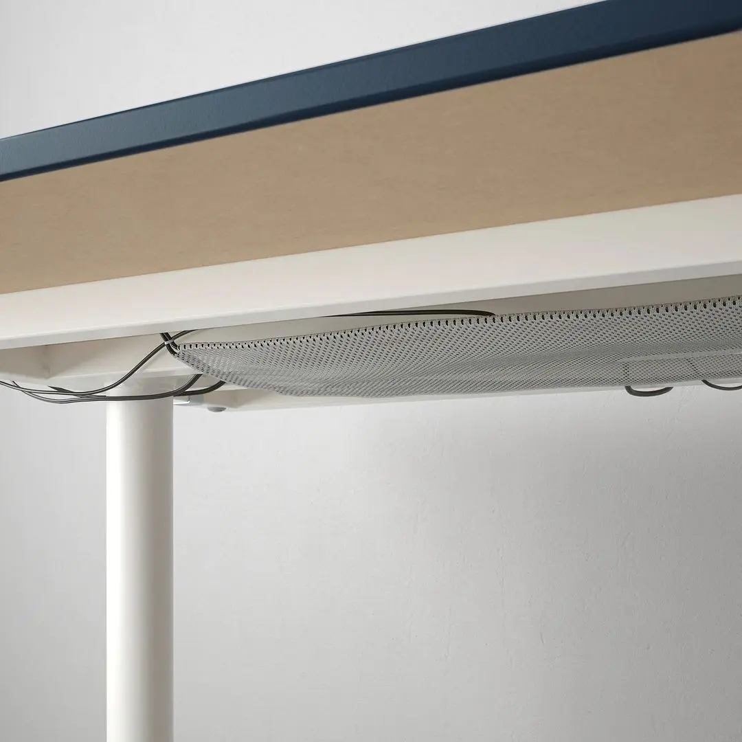 Письменный стол Ikea Bekant линолеум 160x80 (Синий/Белый)