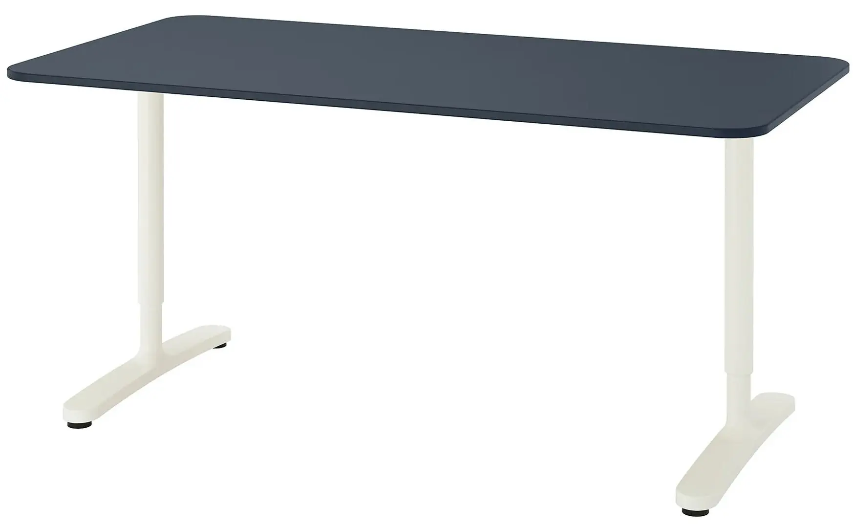 Письменный стол Ikea Bekant линолеум 160x80 (Синий/Белый)