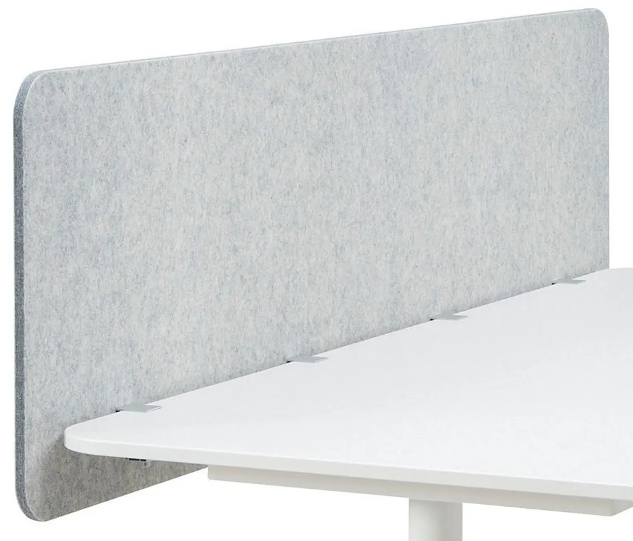 Masa de birou Ikea Bekant cu paravan 160x80 48 (Alb/Gri) - 2