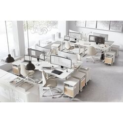 Письменный стол Ikea Bekant с электро-регулировкой высоты 160x80 (Белый) Thumb