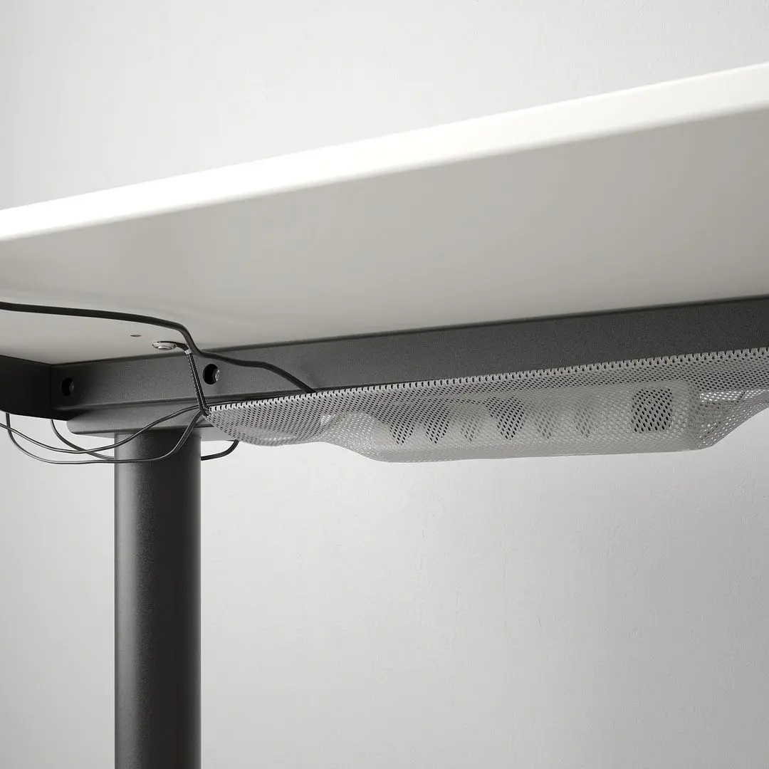 Письменный стол Ikea Bekant с электро-регулировкой высоты 160x80 (Белый/Черный)