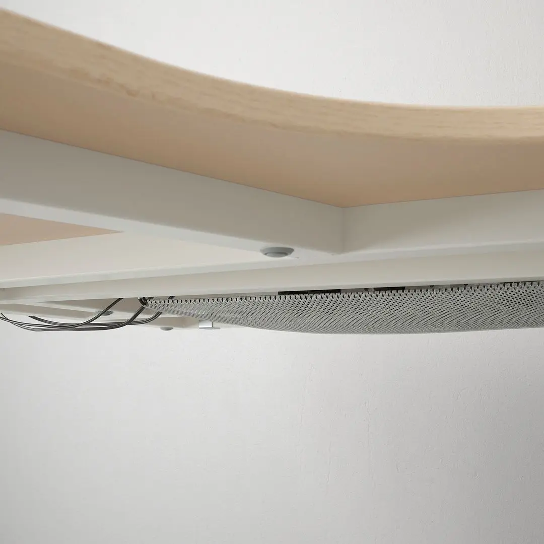 Masa de birou Ikea Bekant colt stanga/furnir stejar 160x110 (Alb) - 4