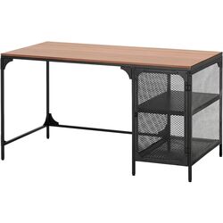 Masa de birou Ikea Fjallbo 140x70 (Negru/Maro) Thumb