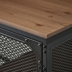 Masa de birou Ikea Fjallbo 140x70 (Negru/Maro) Thumb