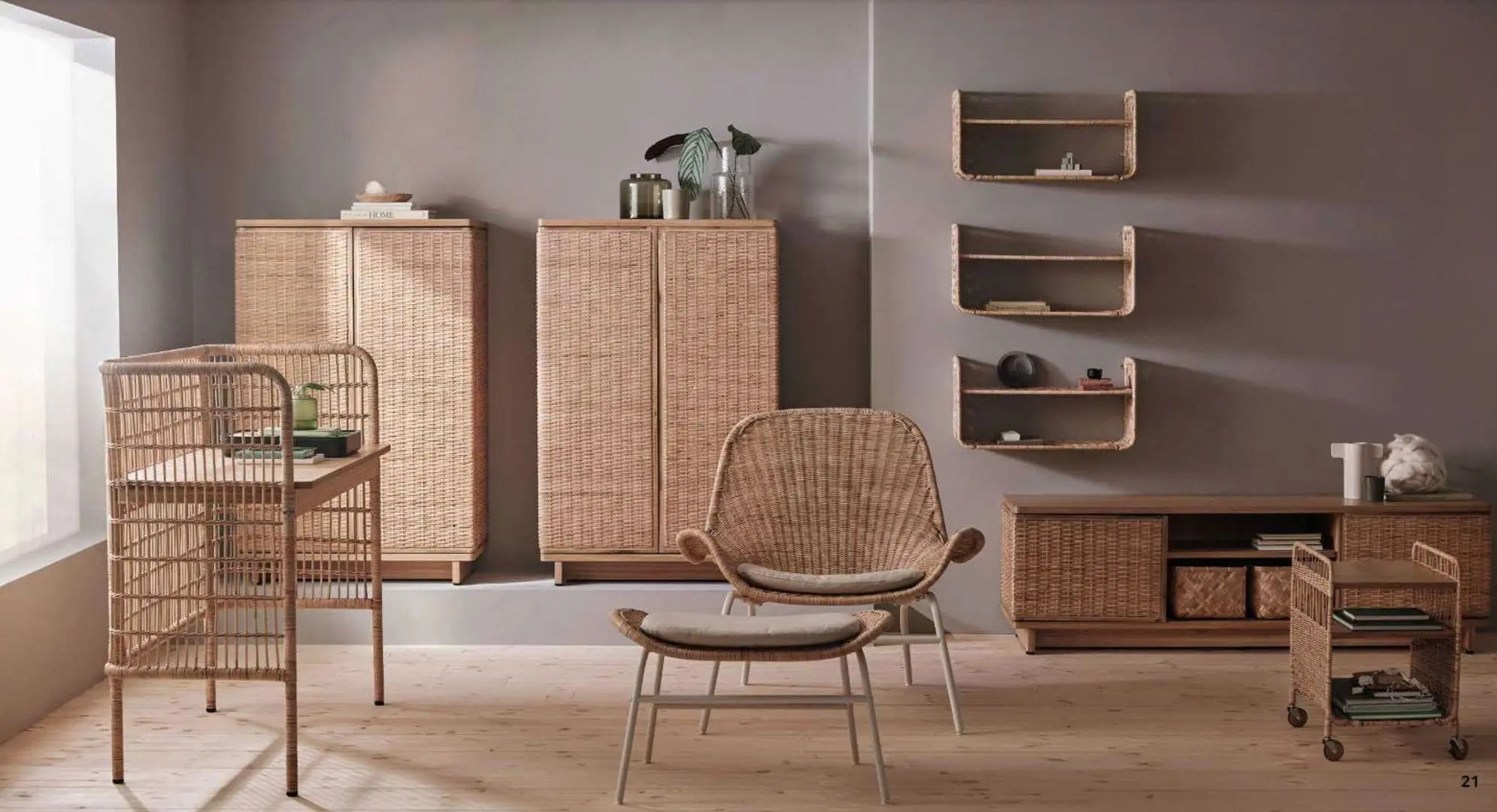 Masa de birou Ikea Fryksas 110x54 (Natural)