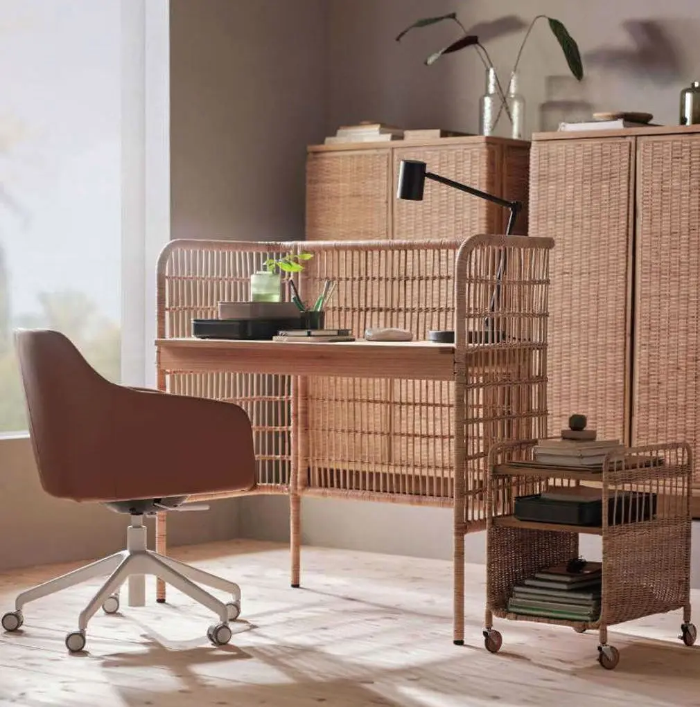 Masa de birou Ikea Fryksas 110x54 (Natural)