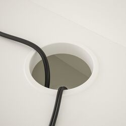 Masa de birou Ikea Hauga 100x84 (Alb) Thumb