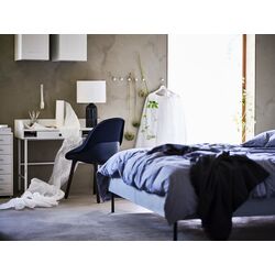 Masa de birou Ikea Hauga 100x84 (Alb) Thumb