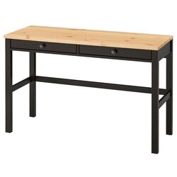 Masa de birou Ikea Hemnes 120x47 (Negru-maro/Maro Deschis)