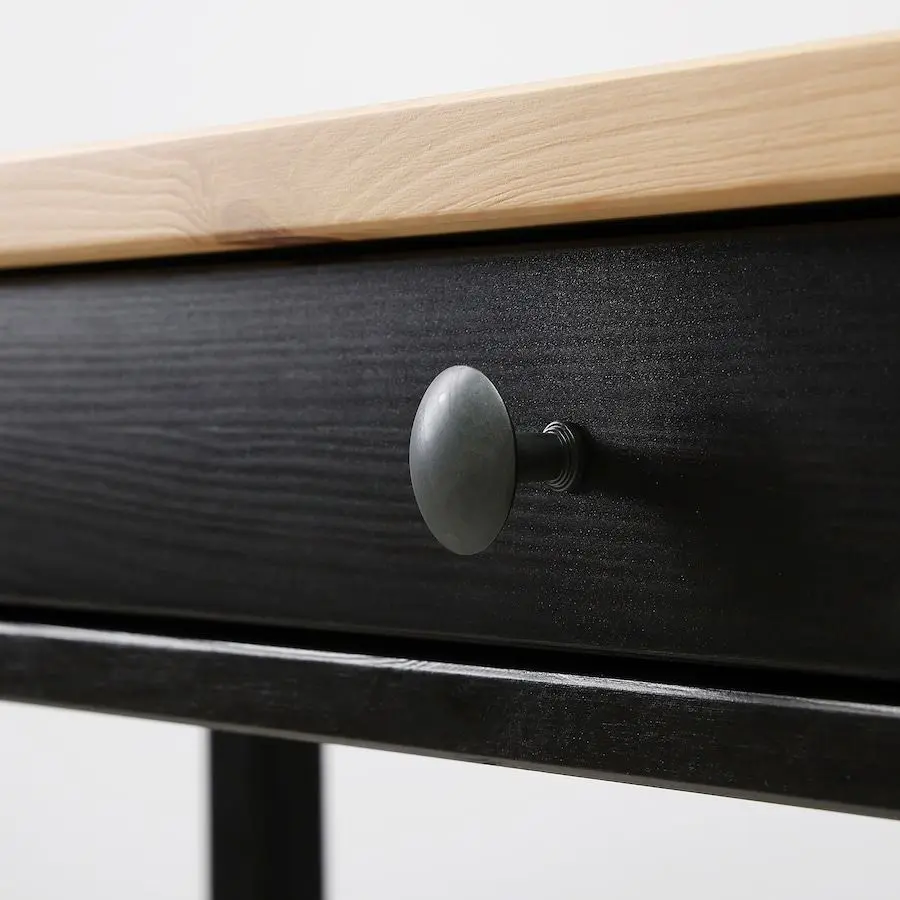 Masa de birou Ikea Hemnes 120x47 (Negru-maro/Maro Deschis)