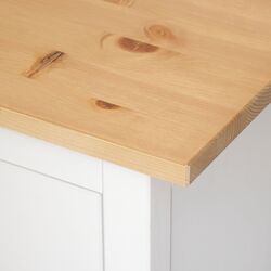 Masa de birou Ikea Hemnes 155x65 (Vopsit Alb/Maro Deschis) Thumb